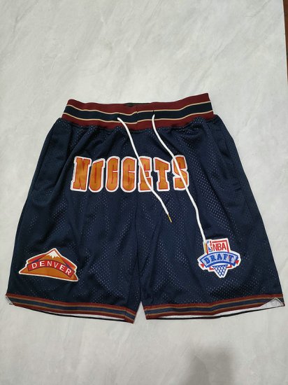 NBA Denver Nuggets Just don shorts Noir